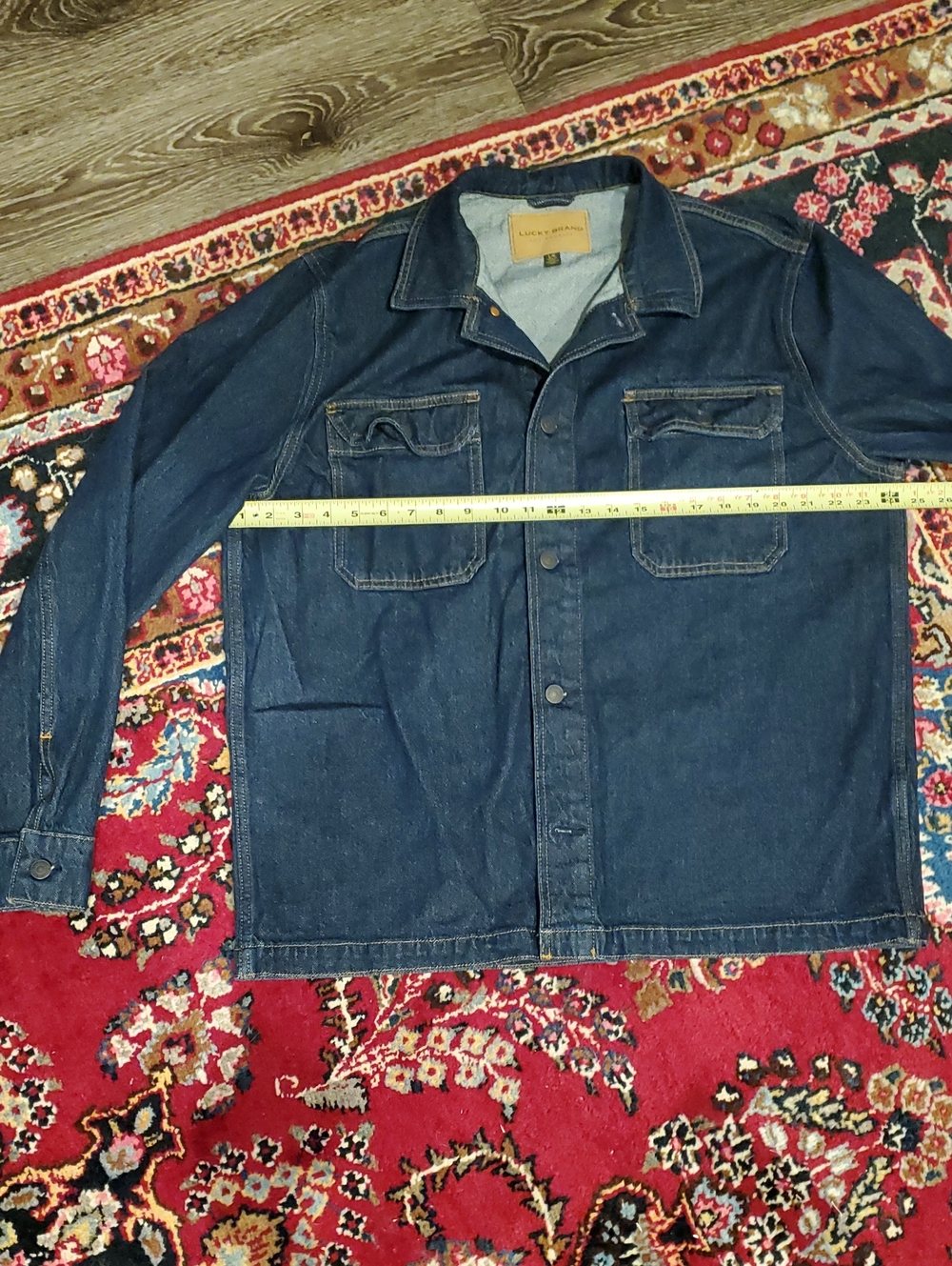 Lucky Brand Denim Work Jacket - Navy Blue